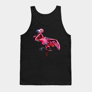 Death By Flamingo Records Flamingo Tee Tank Top